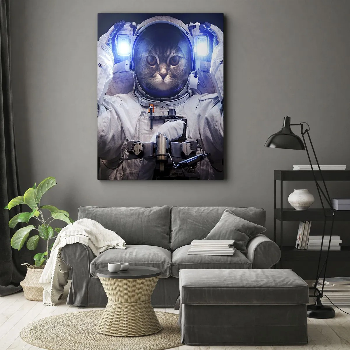 Quadro em tela - Houston, temos um problema - 80x120 cm
