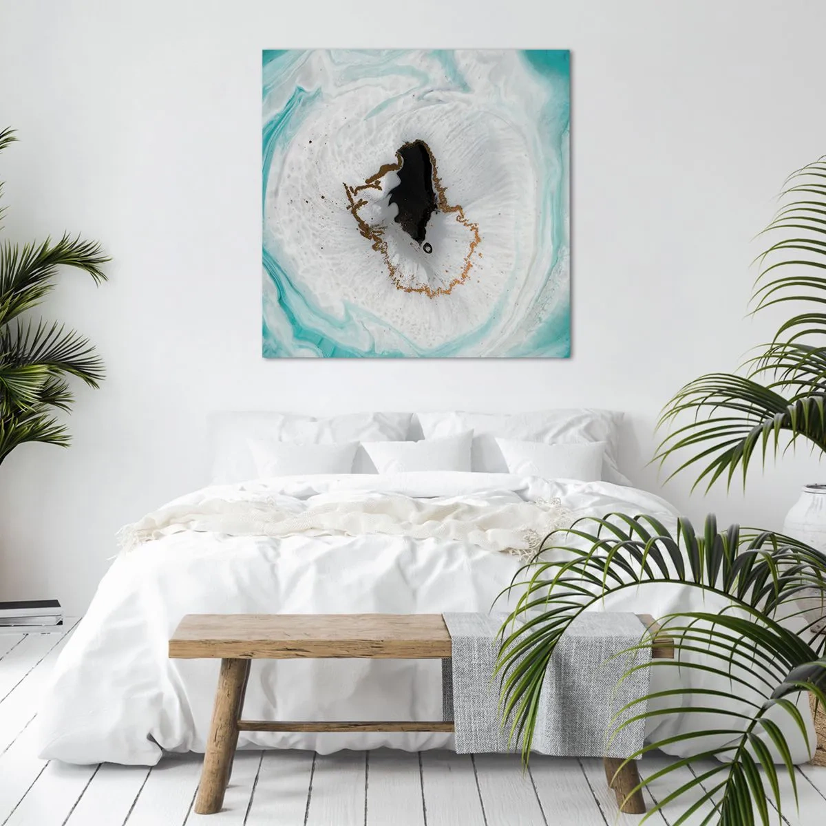 Quadro em tela - Penetrar no interior - 40x40 cm