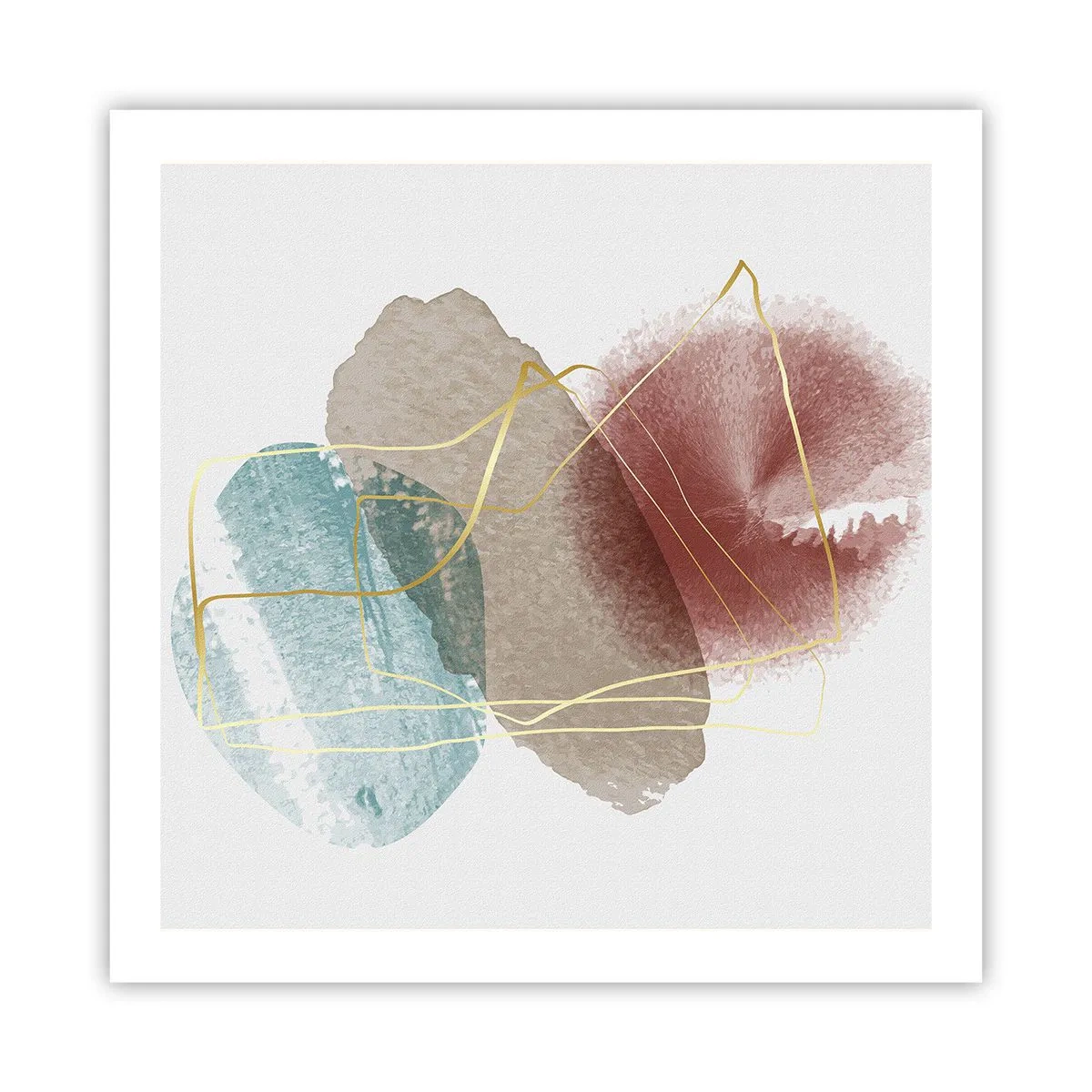 Pôster - Corais espaciais - 60x60 cm