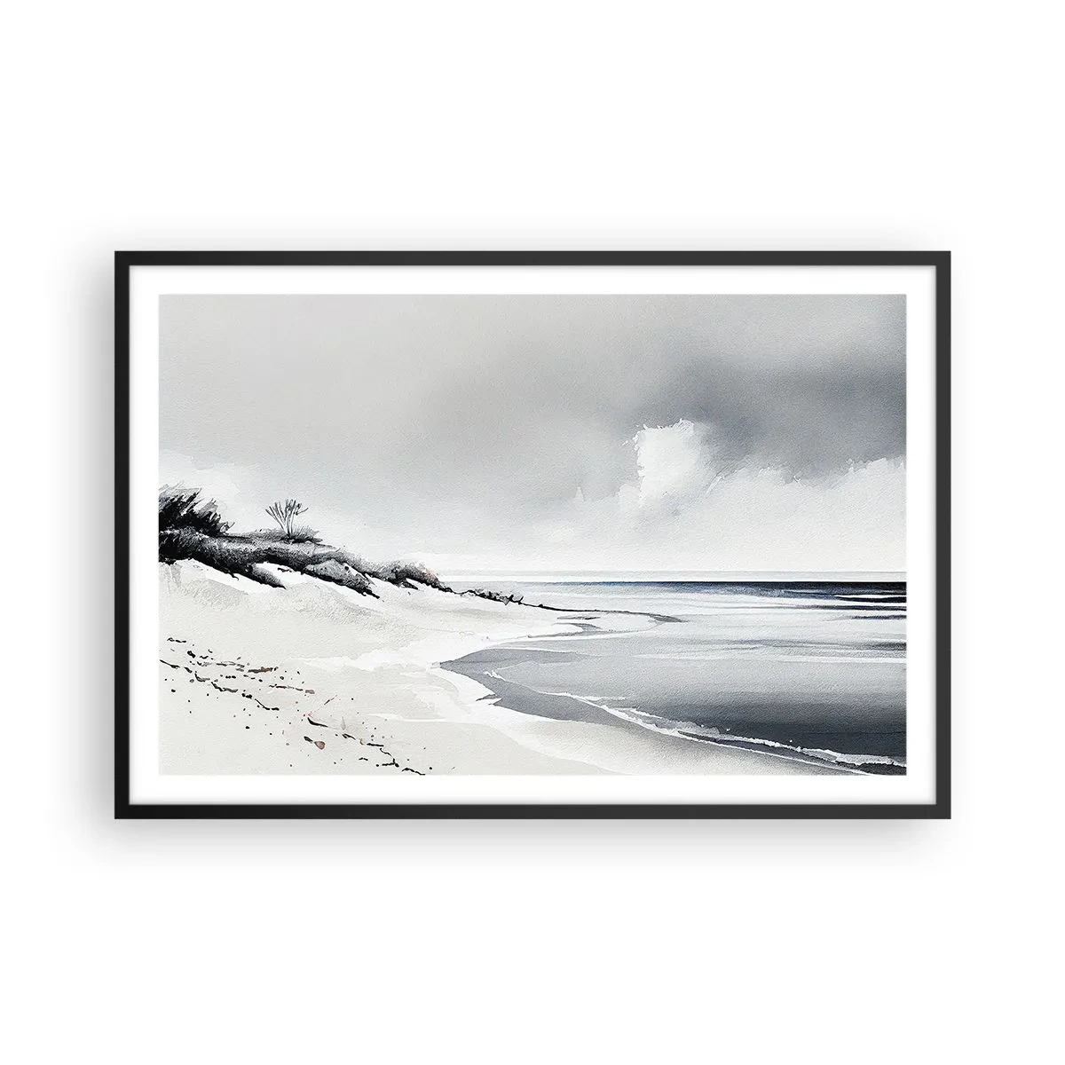 Pôster com moldura preta - Juntos para sempre - 91x61 cm