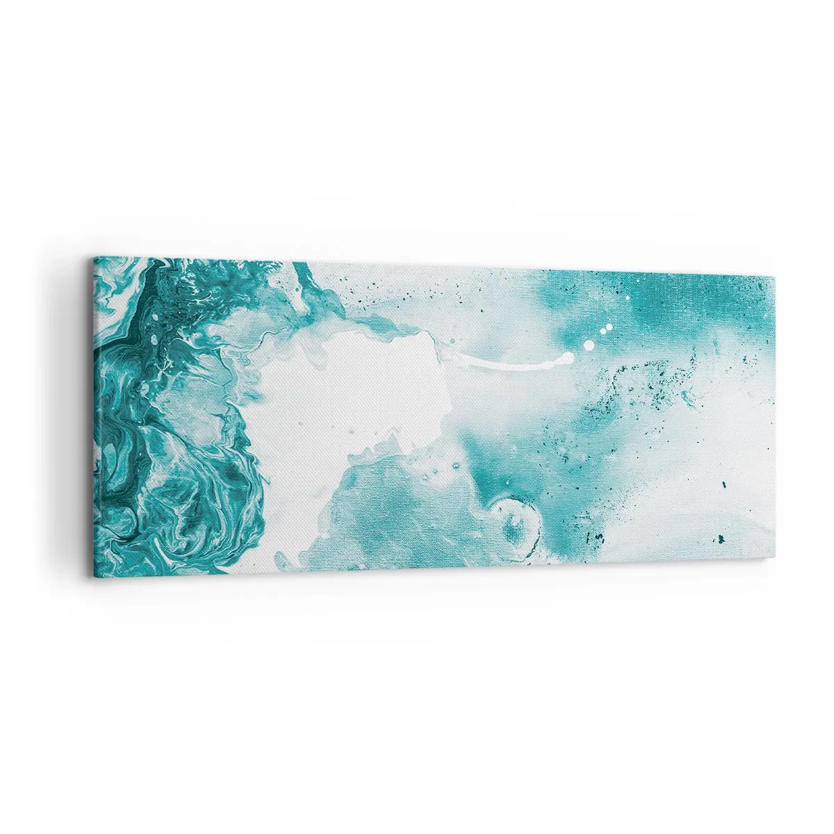 Quadro em tela - Inundado em azul - 120x50 cm