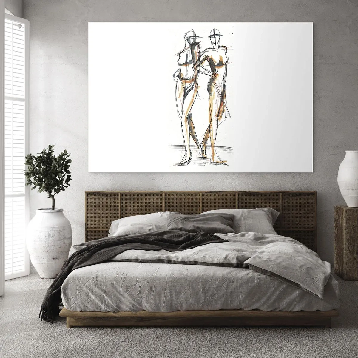 Quadro em vidro - Um estudo do encanto - 100x70 cm
