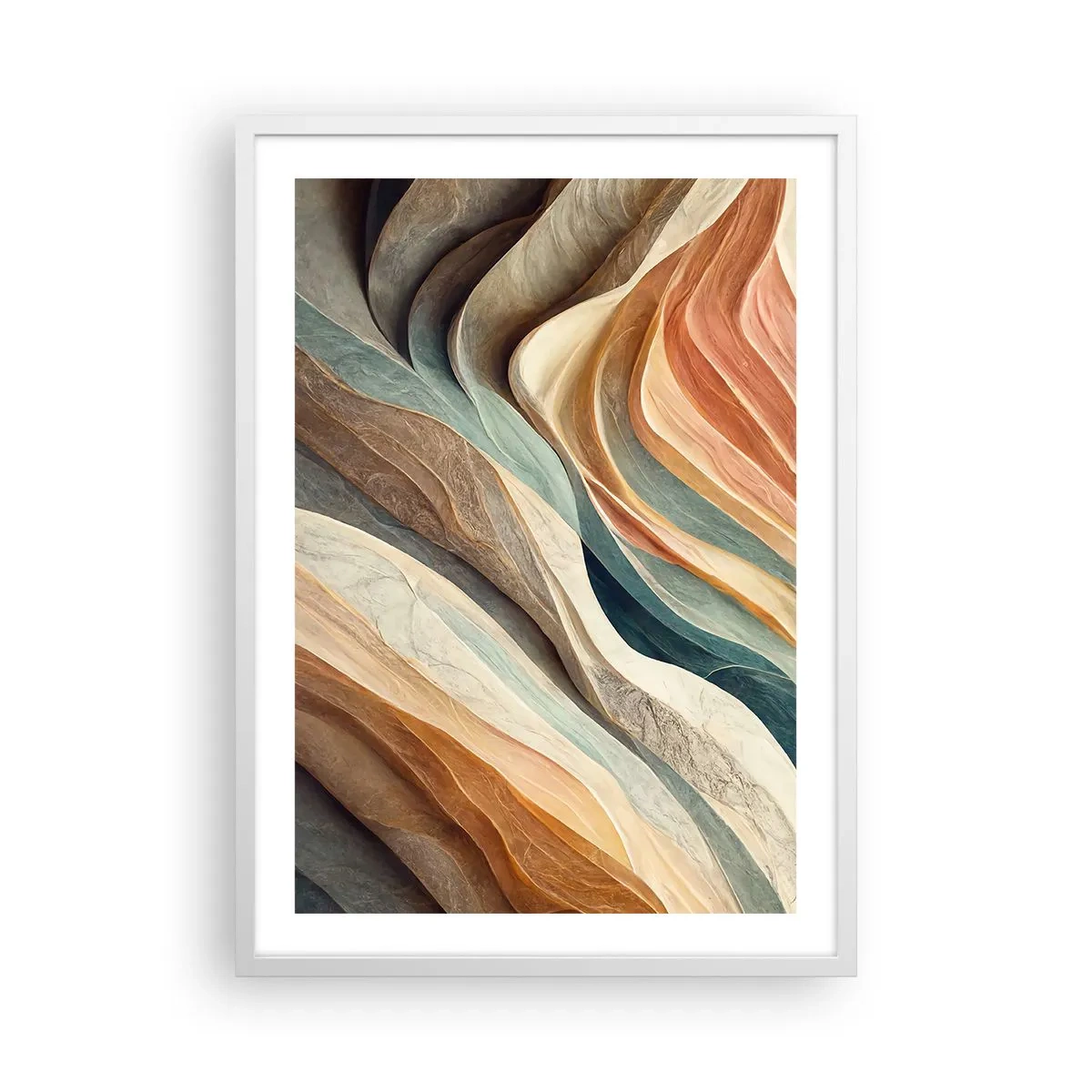 Pôster em moldura branca - O momento antes da mudança - 50x70 cm