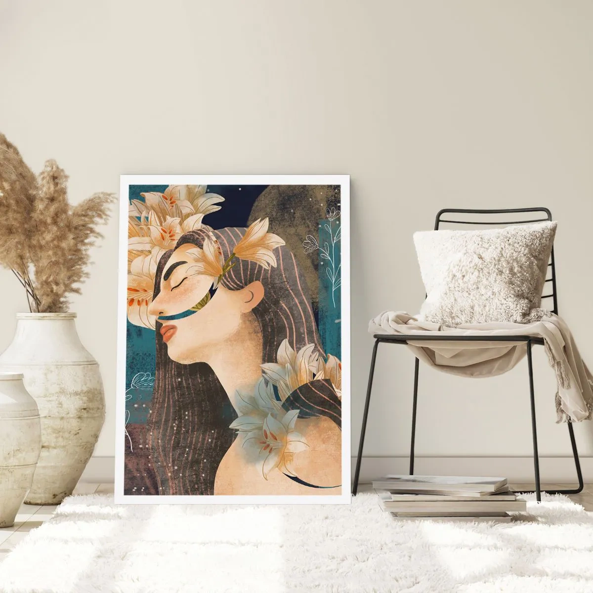 Pôster - O conto da princesa com lírios - 40x50 cm