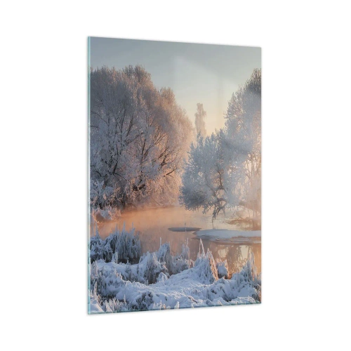 Quadro em vidro - Tudo brilha como cristal ao sol - 50x70 cm