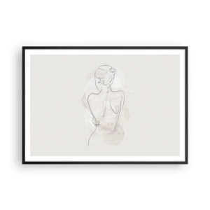 Pôster com moldura preta - Como um instrumento sensível - 100x70 cm