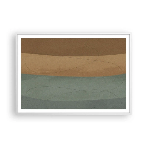 Pôster em moldura branca - Composição horizontal - 100x70 cm