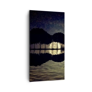 Quadro em tela - Uma noite no Fim do Mundo - 55x100 cm