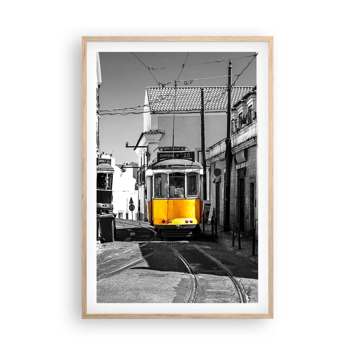 Pôster com moldura de carvalho claro - O Espírito de Lisboa - 61x91 cm