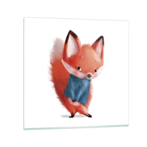 Quadro em vidro - Fico bonito nisto? - 30x30 cm