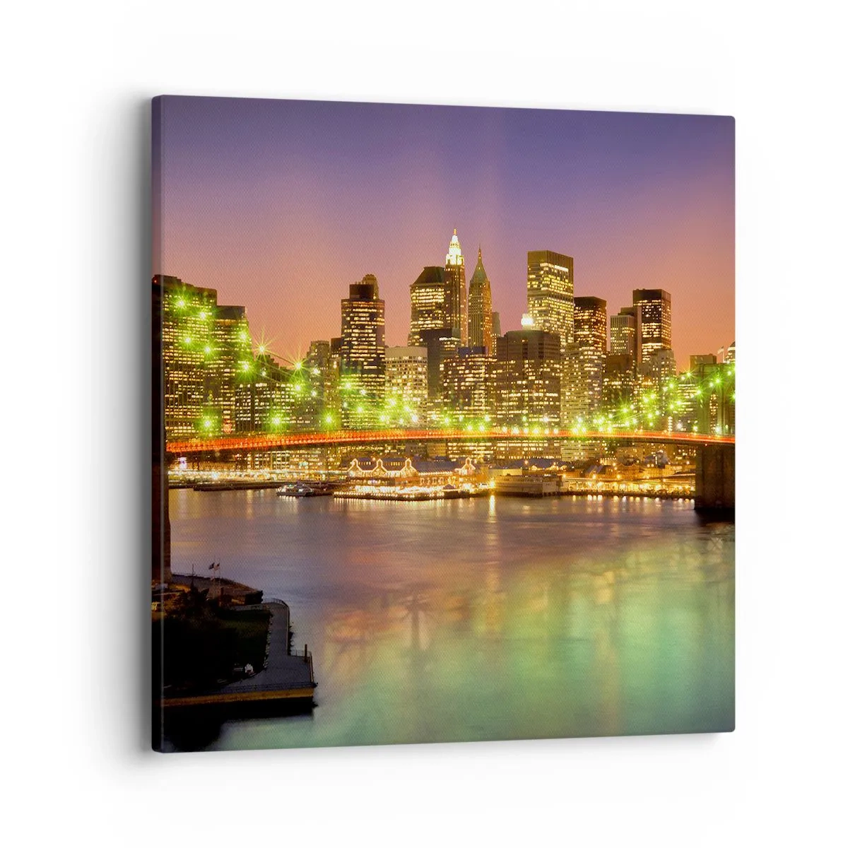 Quadro em tela - Aqui a luz nunca se apaga - 40x40 cm