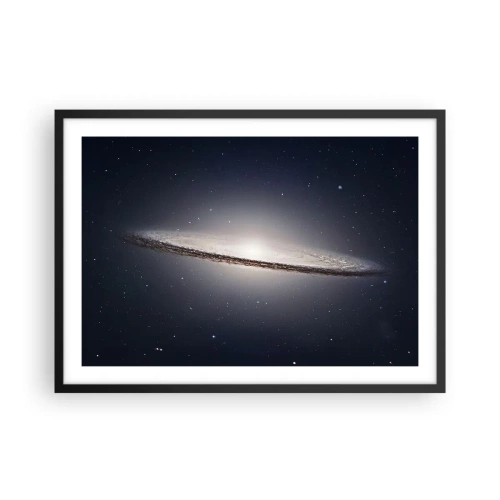 Pôster com moldura preta - Há muito tempo atrás, em uma galáxia muito, muito distante... - 70x50 cm