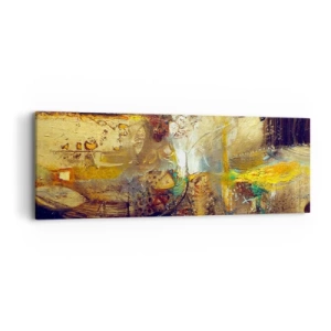 Quadro em tela - Frio, mais quente, quente - 90x30 cm