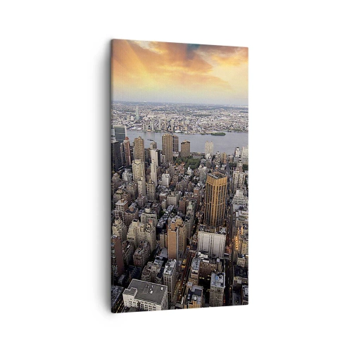 Quadro em tela - O coração pulsante do nosso tempo - 45x80 cm