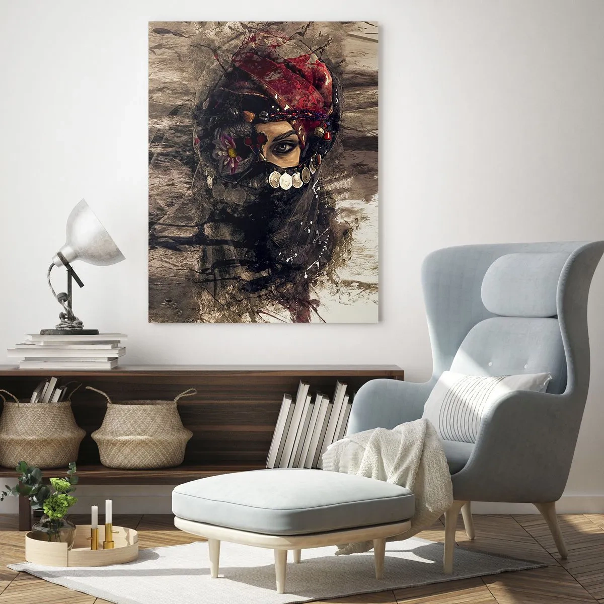 Quadro em vidro - Perturbador, para dizer o mínimo - 50x70 cm