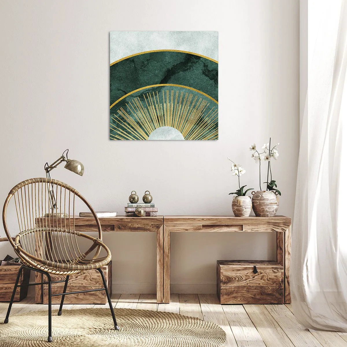Quadro em tela - Outro sistema solar - 40x40 cm
