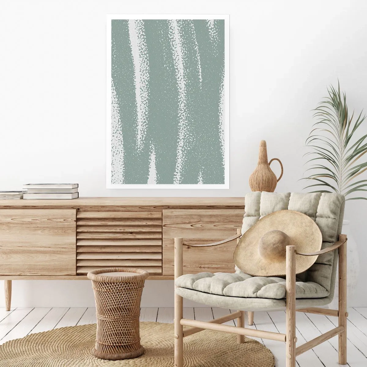 Pôster - Abstração em um clima de inverno - 70x100 cm