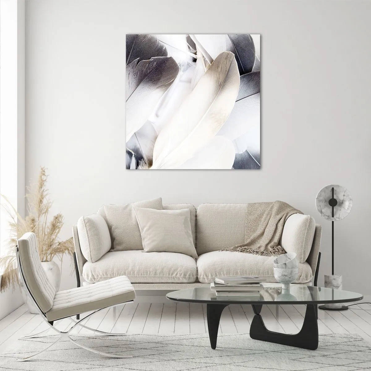 Quadro em vidro - Semi-angelical - 40x40 cm