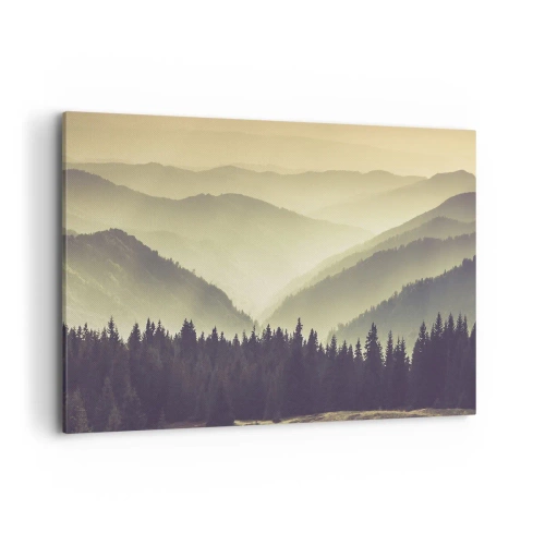 Quadro em tela - Atrás das sete montanhas... - 100x70 cm