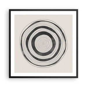 Pôster com moldura preta - Importante é o que há no caminho - 60x60 cm