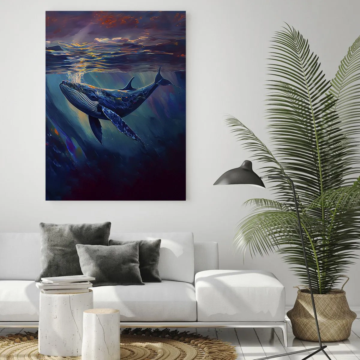 Quadro em vidro - Bem vindo ao meu mundo - 50x70 cm