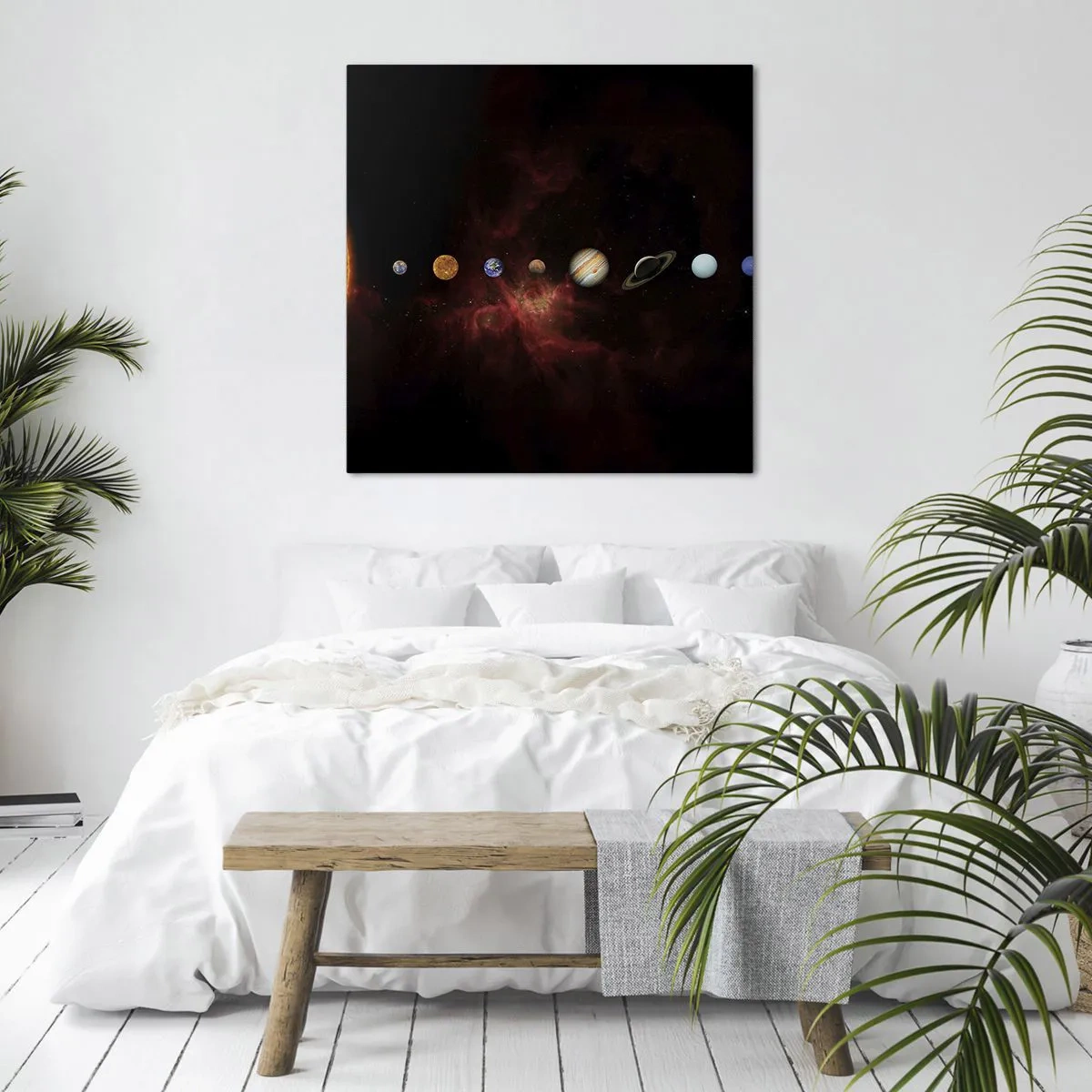 Quadro em tela - Nosso bairro - 30x30 cm