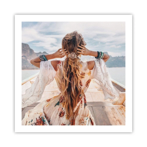 Pôster - A caminho da felicidade - 60x60 cm