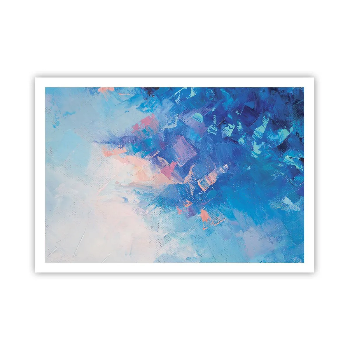 Pôster - Abstração de inverno - 100x70 cm