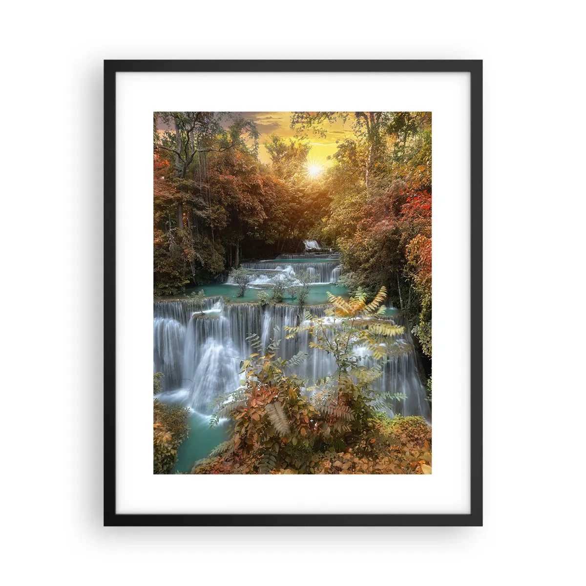 Pôster com moldura preta - O tesouro escondido da floresta - 40x50 cm