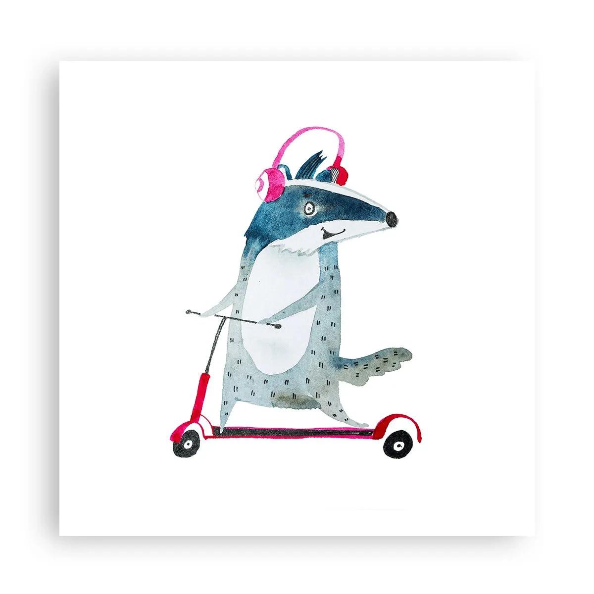 Pôster - A alegria do texugo - 60x60 cm