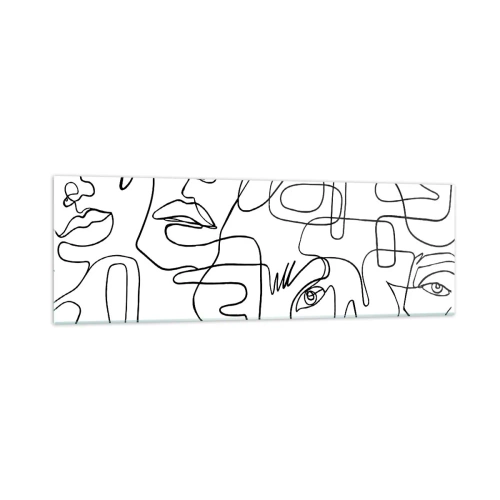 Quadro em vidro - Em emoções emaranhadas - 160x50 cm