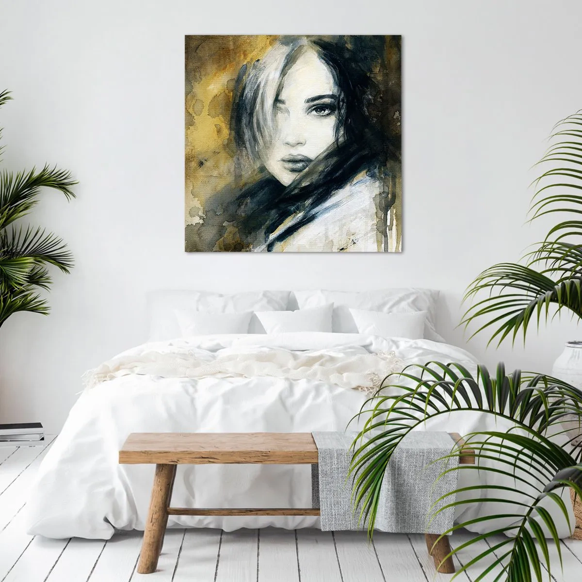 Quadro em tela - Mais inocente ou sensual? - 40x40 cm