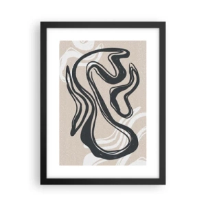 Pôster com moldura preta - Expressão multiplicada - 30x40 cm