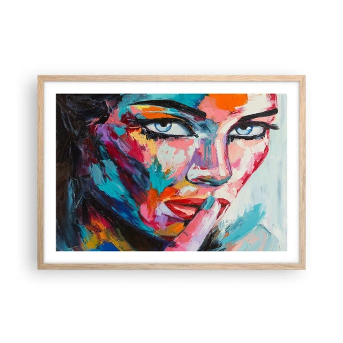 Pôster com moldura de carvalho claro - O nosso primeiro segredo - 70x50 cm