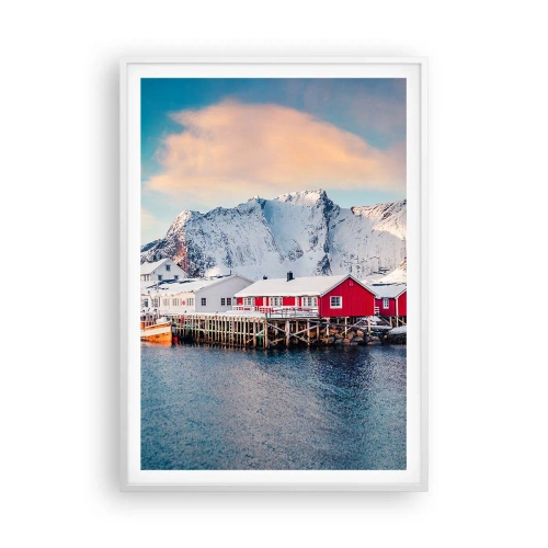 Pôster em moldura branca - Refpugio do Norte - 70x100 cm