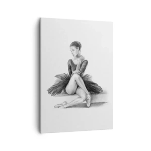 Quadro em tela - Encantada pela dança - 50x70 cm