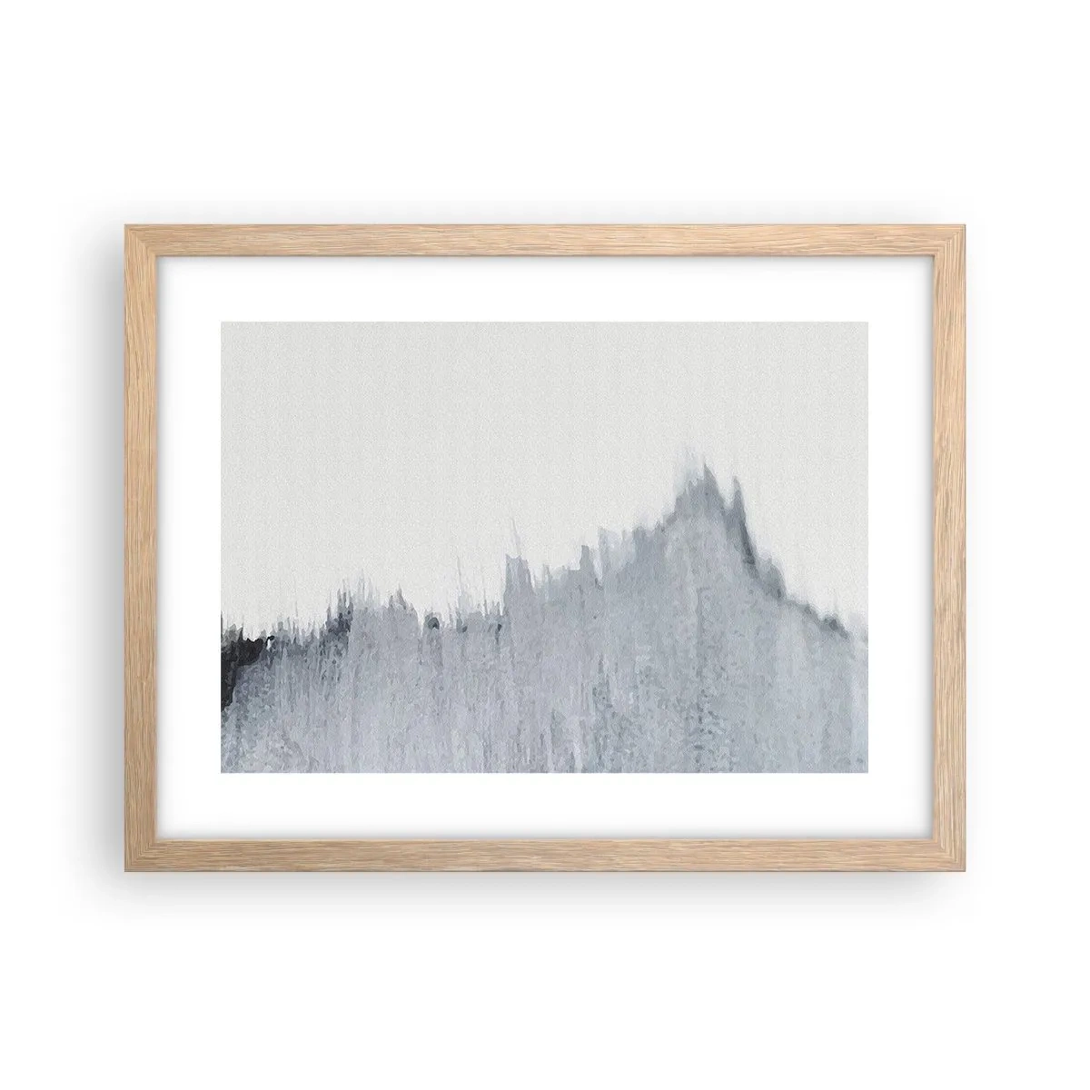 Pôster com moldura de carvalho claro - Um registo misterioso - 40x30 cm