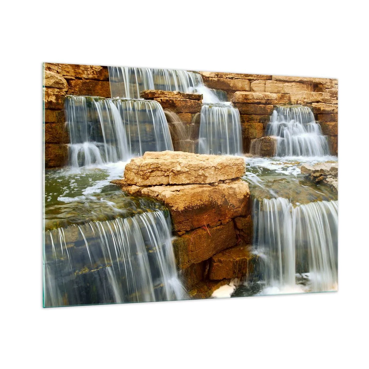 Quadro em vidro - Escadas para o céu - 100x70 cm