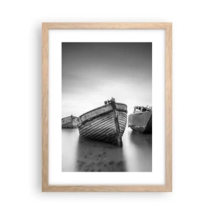 Pôster com moldura de carvalho claro - Apenas lembranças... - 30x40 cm