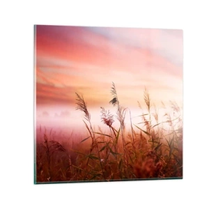 Quadro em vidro - Papagaios, balões, vento - 70x70 cm