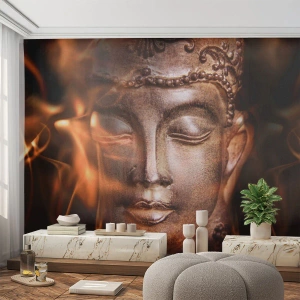 Papel de Parede Premium Sand - Só existe o aqui e agora - Buda, Religião, Ásia - 400x280 cm
