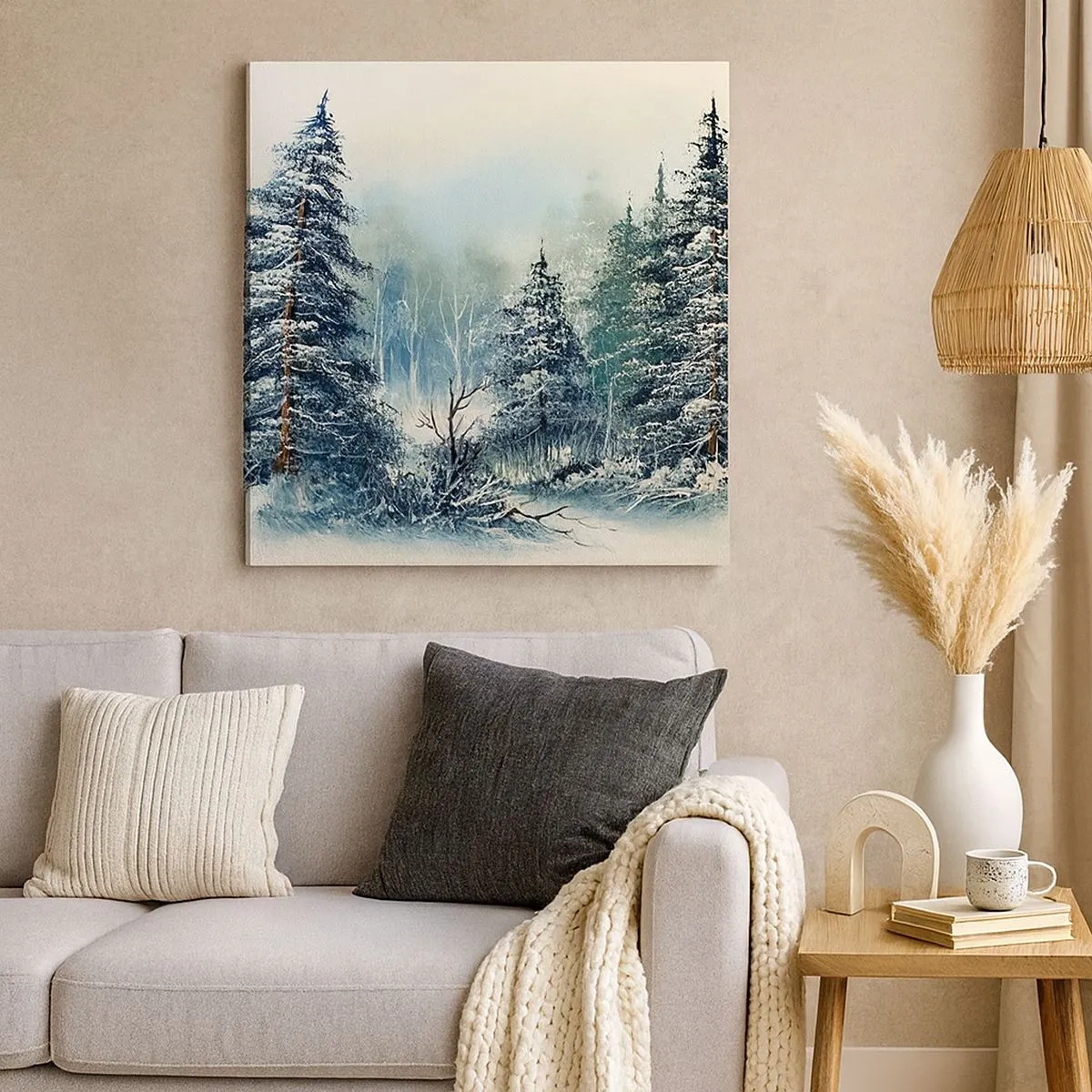 Quadro em tela - Prontas para o Natal - 30x30 cm