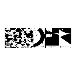 Amostra de papel de parede autocolante Deluxe Sticker - O branco é branco e o preto é preto - Abstração, Pedaço, Gráficos - 100x30 cm