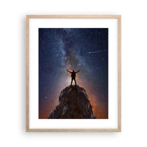 Pôster com moldura de carvalho claro - A força está comigo! - 40x50 cm