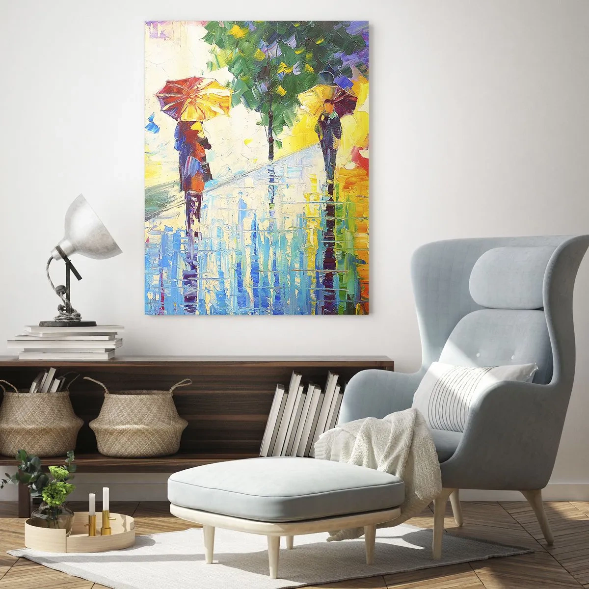 Quadro em vidro - E tudo está claro - 50x70 cm