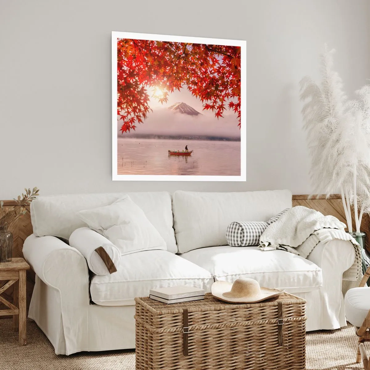 Pôster - No clima japonês - 40x40 cm