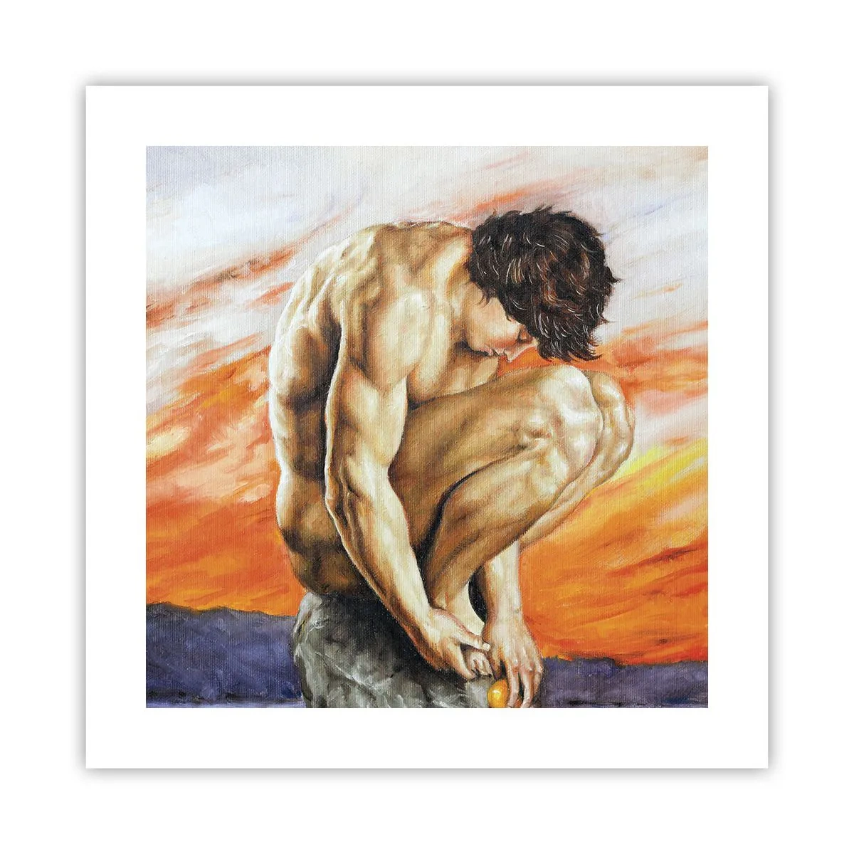 Pôster - Imerso em si mesmo - 40x40 cm