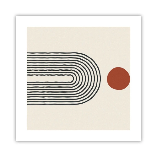Pôster - Magnetismo de formas e cores - 40x40 cm