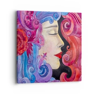 Quadro em tela - Secessão ainda viva - 40x40 cm