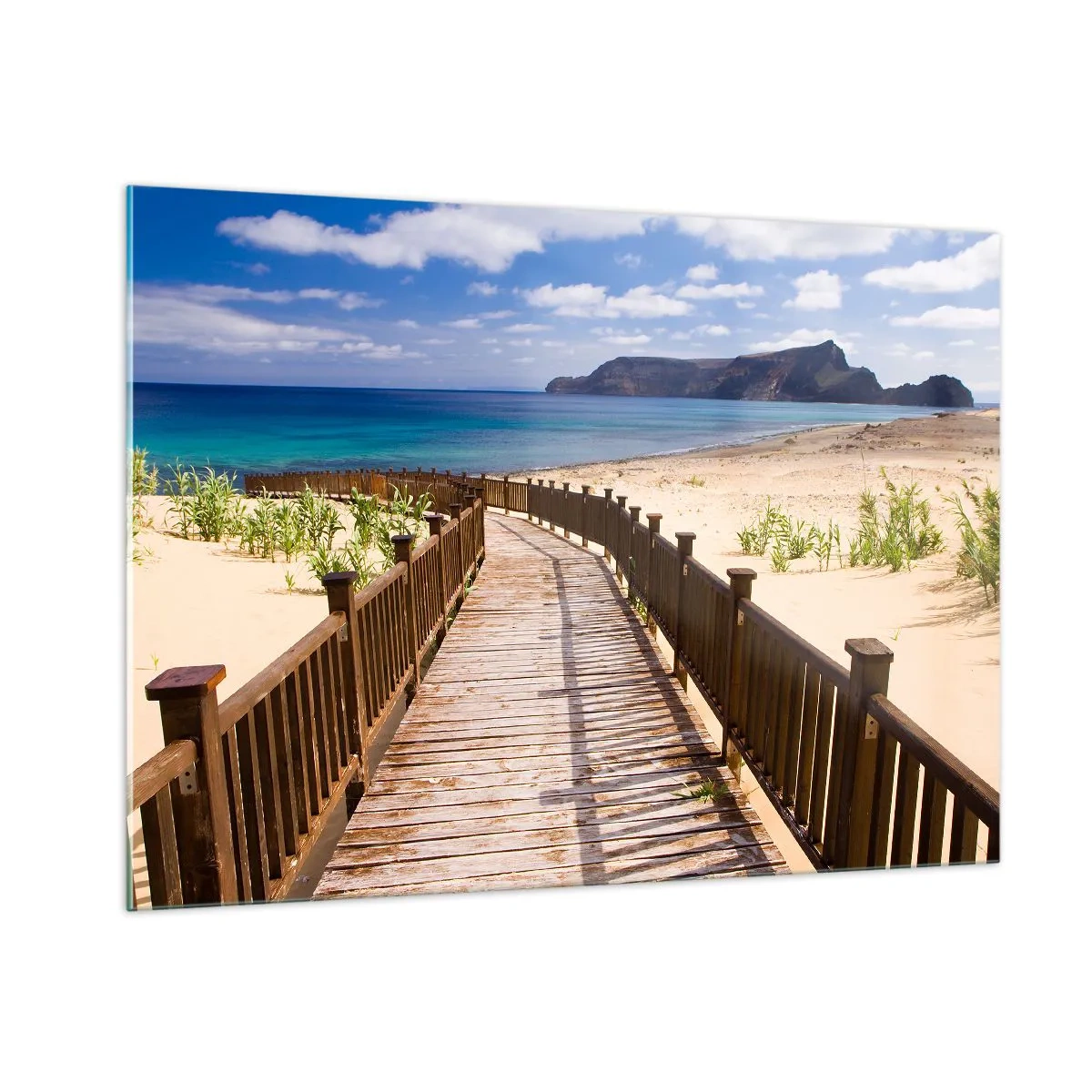 Quadro em vidro - Leve-me para as ilhas felizes - 100x70 cm